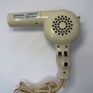 Vintage Conair Pro Style 1600 Hair Blow Dryer Model 087D TESTED - WORKS!